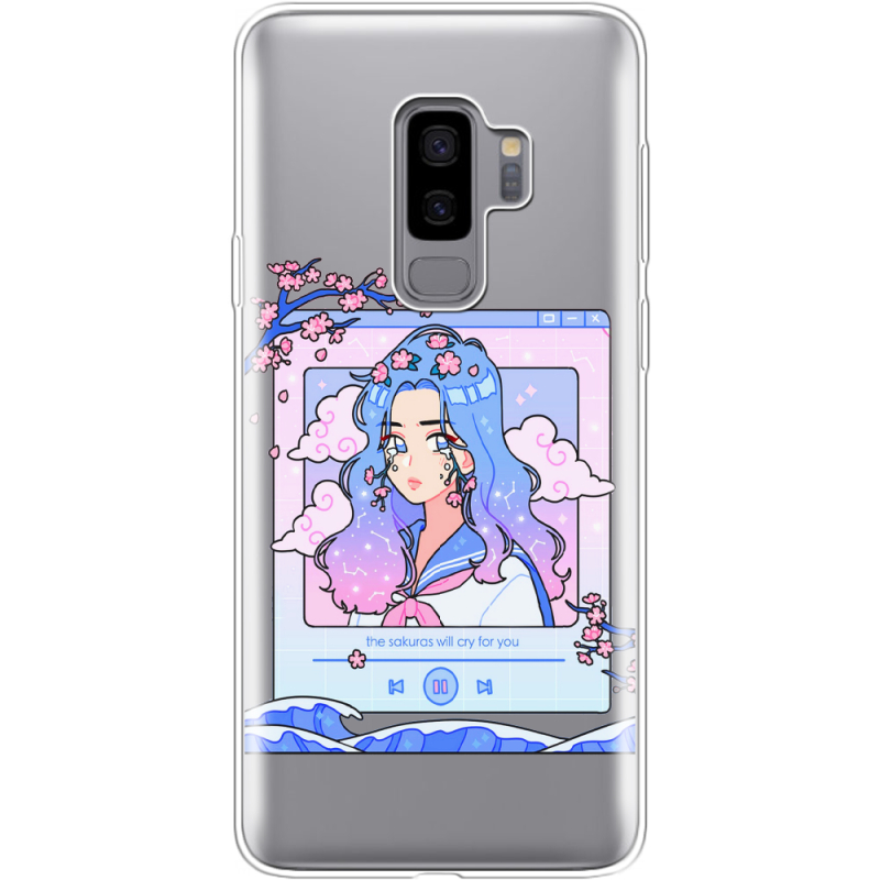 Прозрачный чехол Uprint Samsung G965 Galaxy S9 Plus The Sakuras Will Cry For You