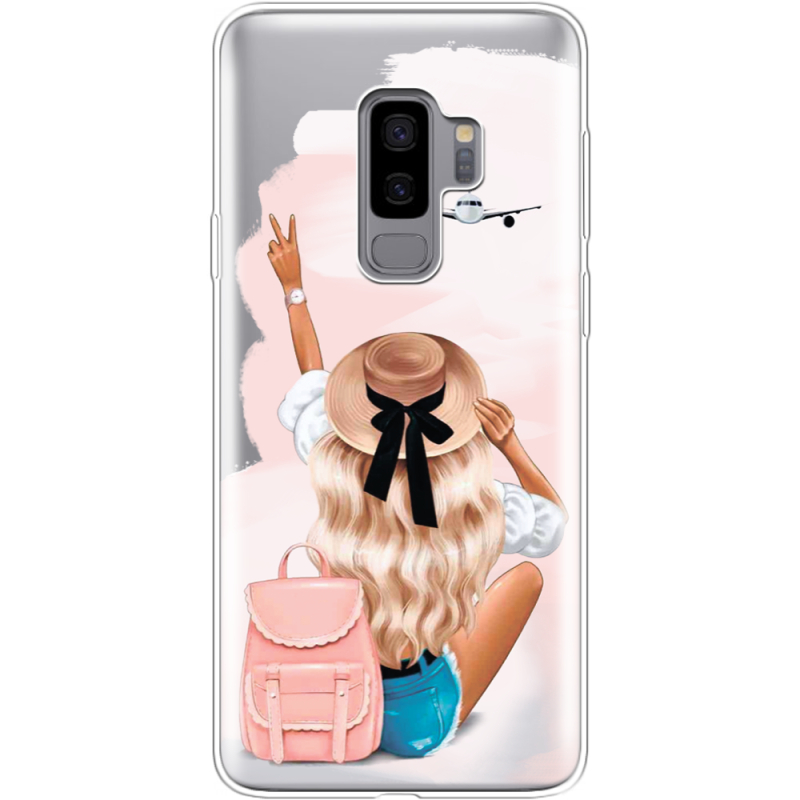 Прозрачный чехол Uprint Samsung G965 Galaxy S9 Plus Travel Girl