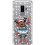 Прозрачный чехол Uprint Samsung G965 Galaxy S9 Plus Christmas Deer with Snow