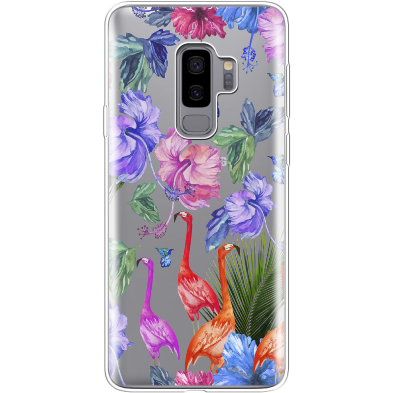 Прозрачный чехол Uprint Samsung G965 Galaxy S9 Plus Flamingo
