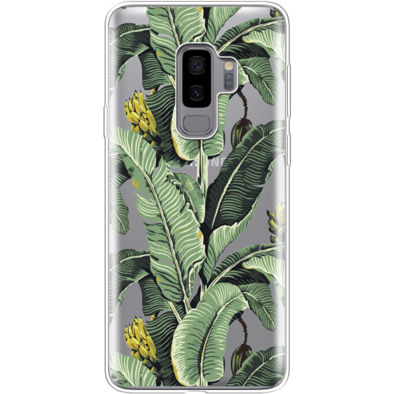 Прозрачный чехол Uprint Samsung G965 Galaxy S9 Plus Banana Leaves