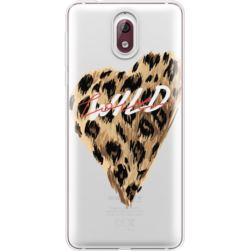 Прозрачный чехол Uprint Nokia 3.1 Wild Love