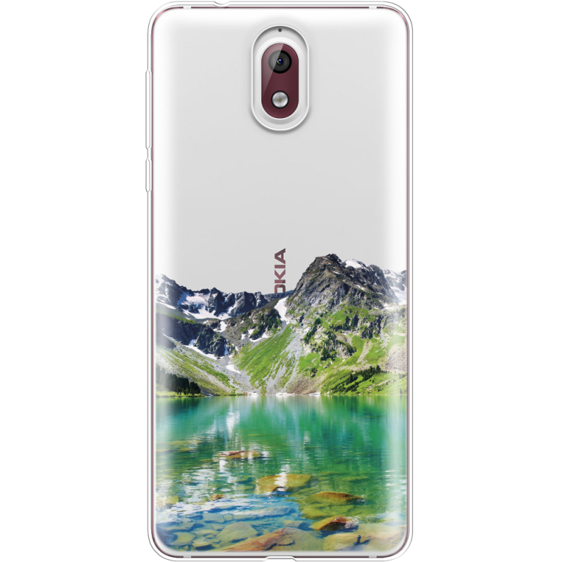 Прозрачный чехол Uprint Nokia 3.1 Green Mountain