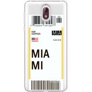 Прозрачный чехол Uprint Nokia 3.1 Ticket Miami