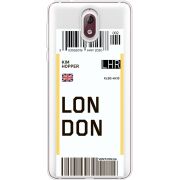 Прозрачный чехол Uprint Nokia 3.1 Ticket London