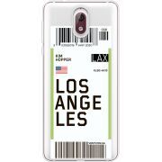 Прозрачный чехол Uprint Nokia 3.1 Ticket Los Angeles