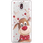 Прозрачный чехол Uprint Nokia 3.1 Winter Deer