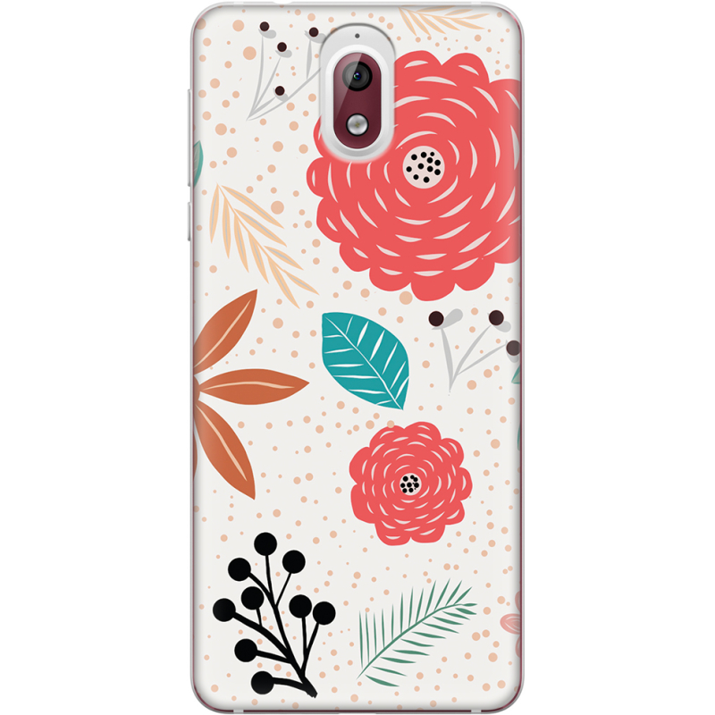 Чехол Uprint Nokia 3.1 Line Flowers