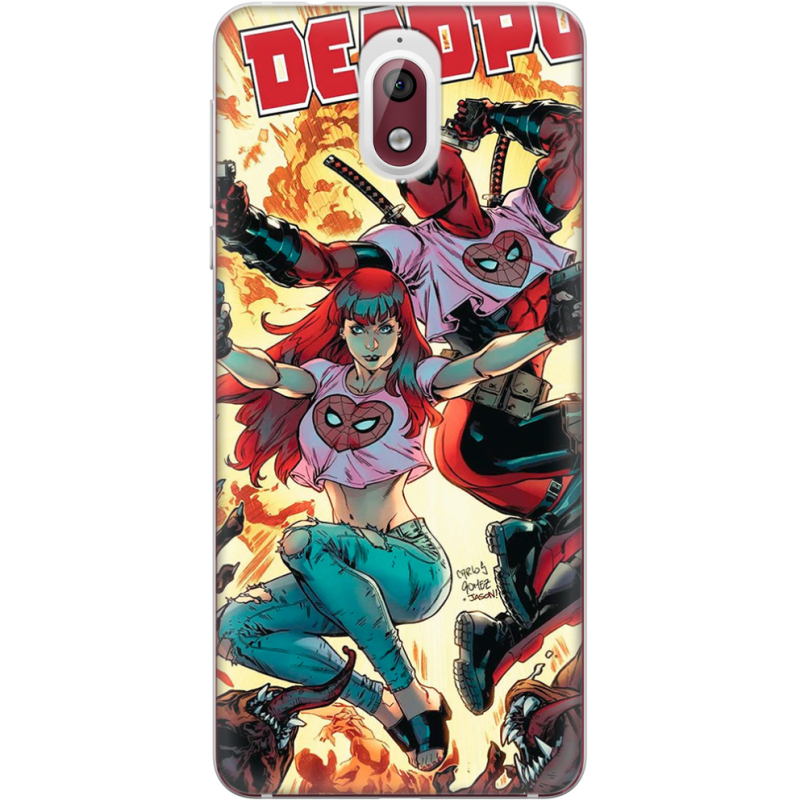 Чехол Uprint Nokia 3.1 Deadpool and Mary Jane