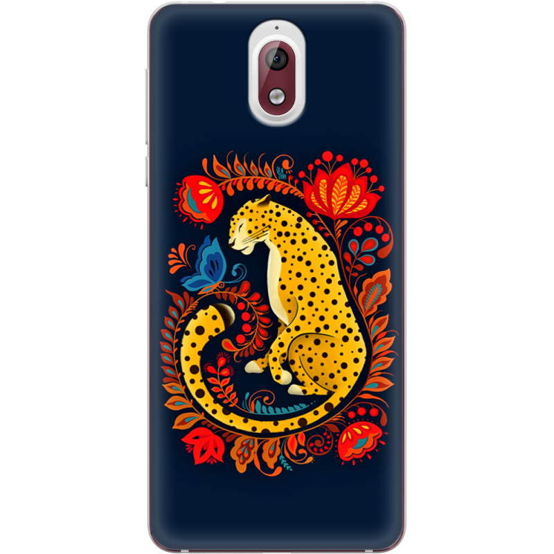 Чехол Uprint Nokia 3.1 Petrykivka Leopard