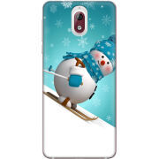 Чехол Uprint Nokia 3.1 Skier Snowman