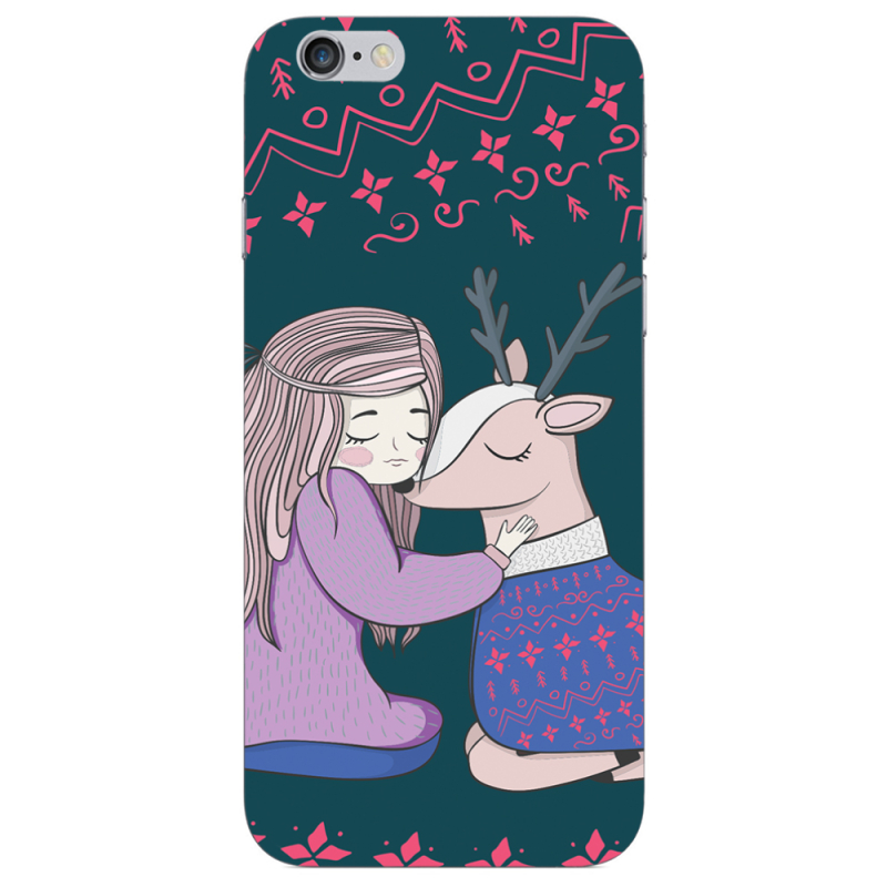 Чехол Uprint Apple iPhone 6 Girl and deer