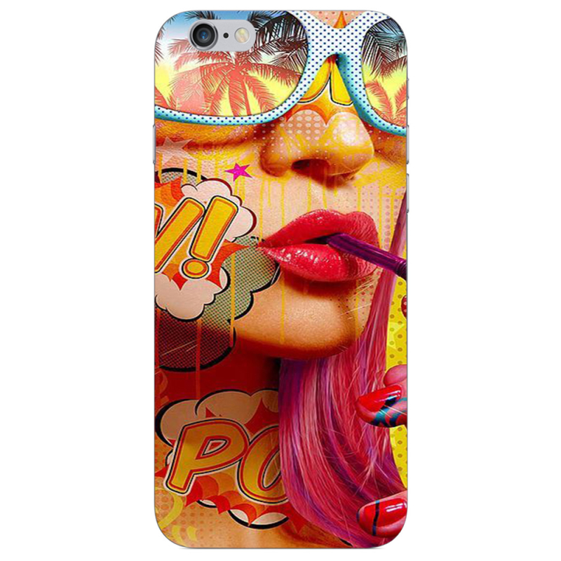 Чехол Uprint Apple iPhone 6 Yellow Girl Pop Art