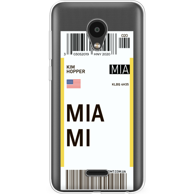 Прозрачный чехол Uprint Meizu C9 Ticket Miami