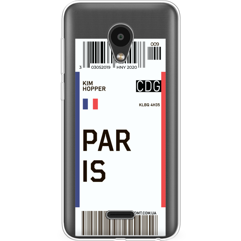 Прозрачный чехол Uprint Meizu C9 Ticket Paris