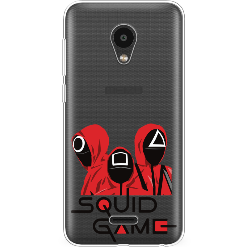 Прозрачный чехол Uprint Meizu C9 siquid game люди в красном