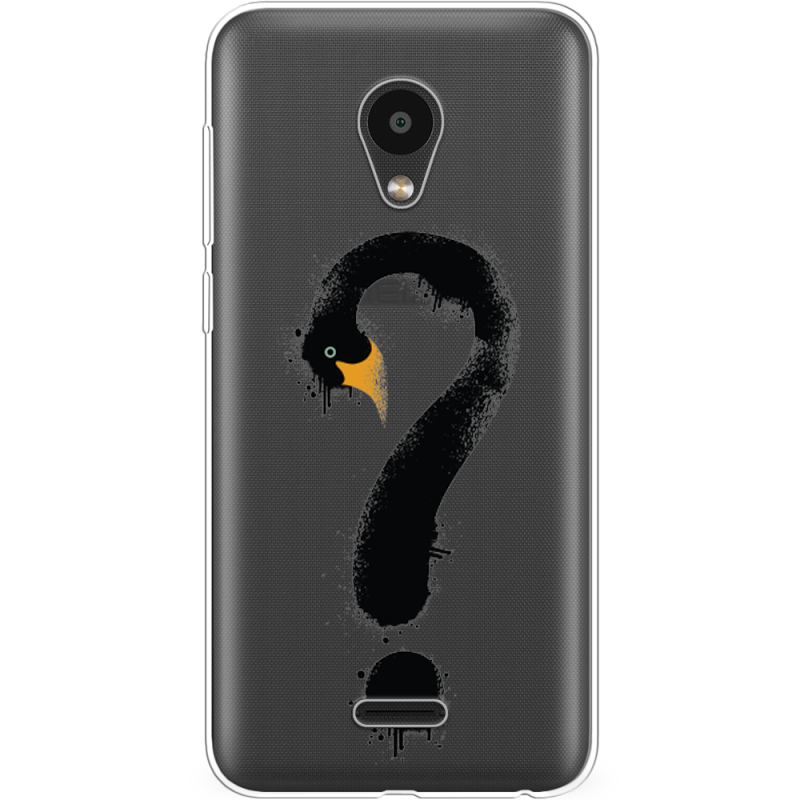 Прозрачный чехол Uprint Meizu C9 Swan question