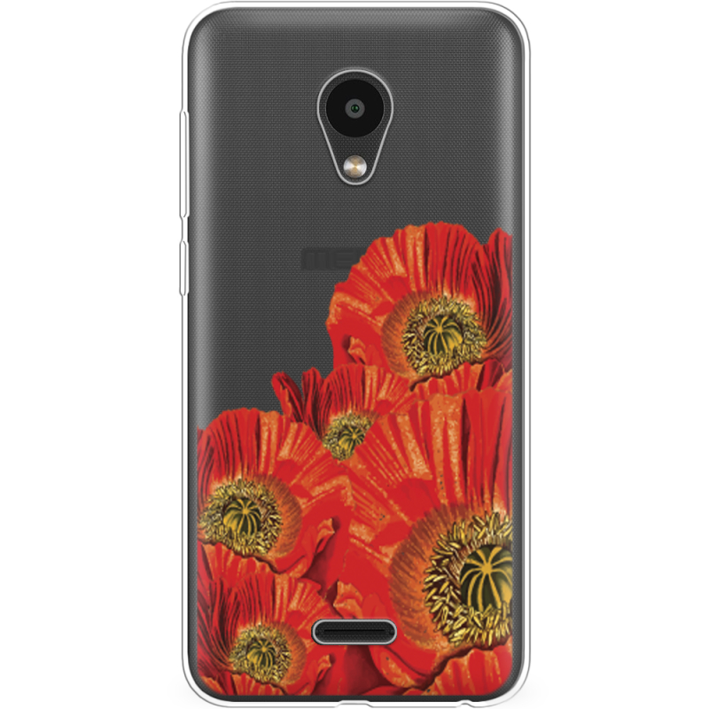 Прозрачный чехол Uprint Meizu C9 Red Poppies