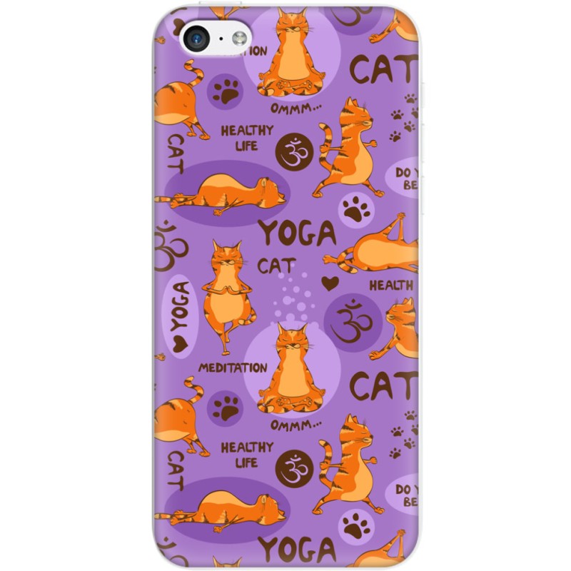 Чехол Uprint Apple iPhone 5C Yoga Cat