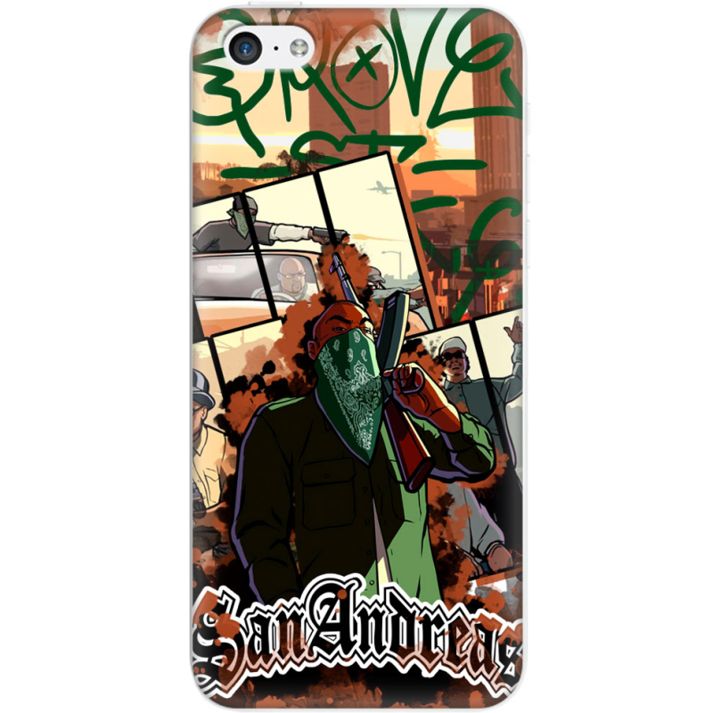 Чехол Uprint Apple iPhone 5C GTA San Andreas