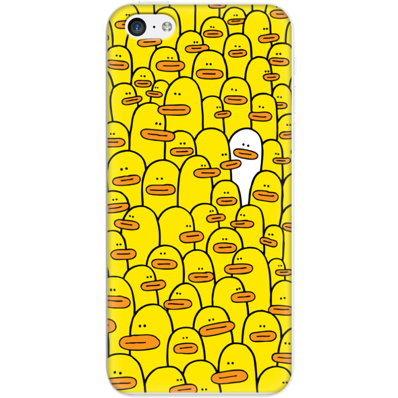 Чехол Uprint Apple iPhone 5C Yellow Ducklings