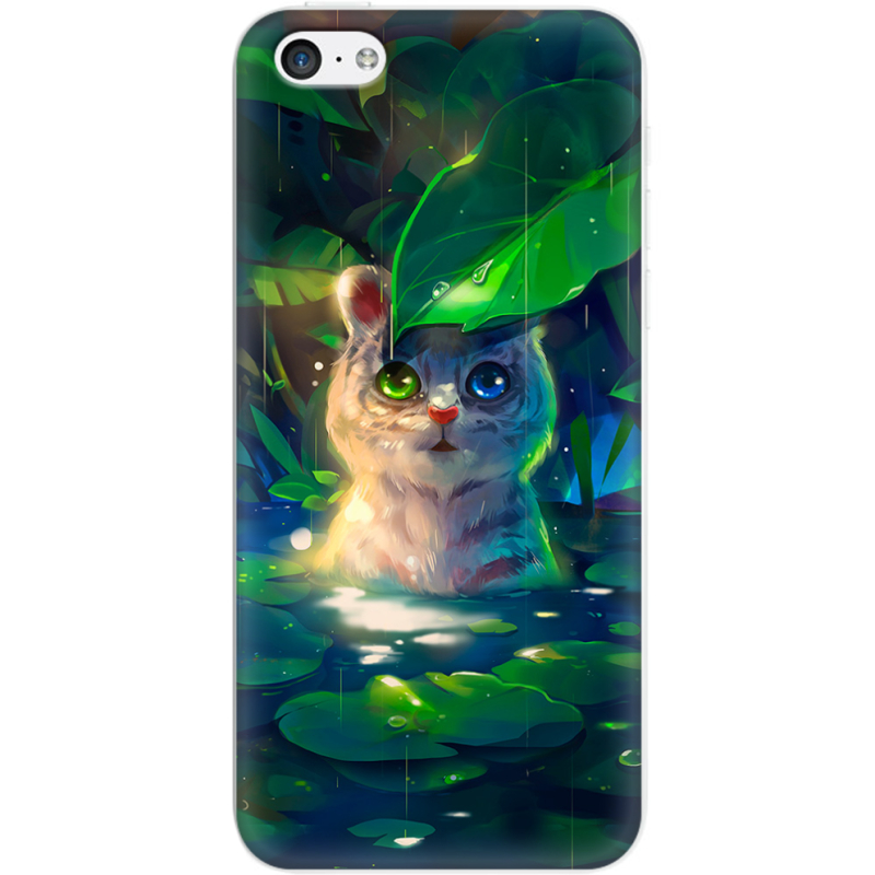 Чехол Uprint Apple iPhone 5C White Tiger Cub