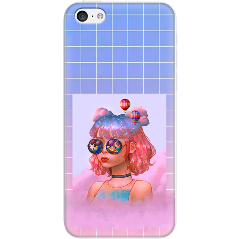 Чехол Uprint Apple iPhone 5C Girl in the Clouds