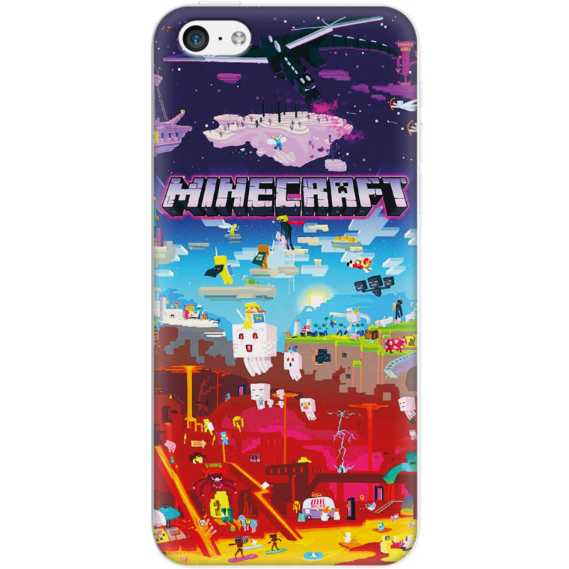 Чехол Uprint Apple iPhone 5C Minecraft World Beyond