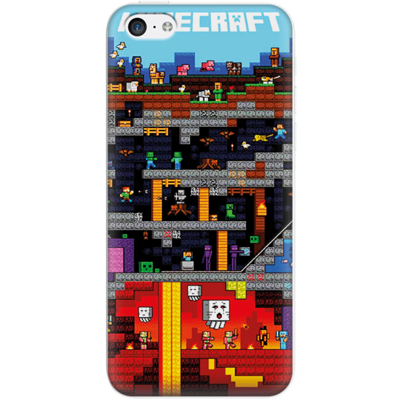 Чехол Uprint Apple iPhone 5C Minecraft Lode Runner