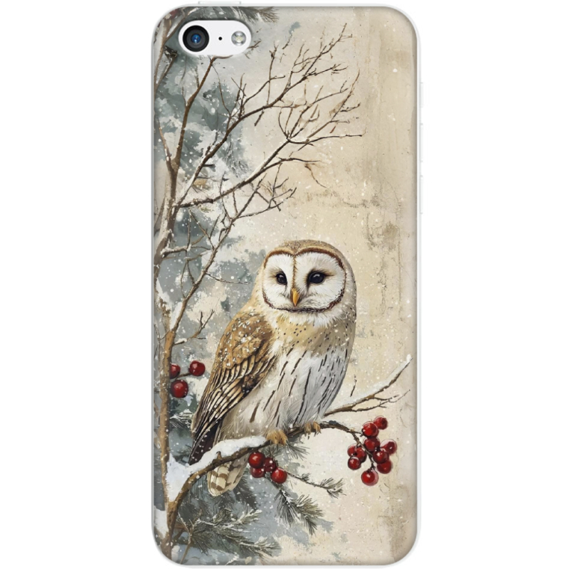 Чехол Uprint Apple iPhone 5C Christmas Owl