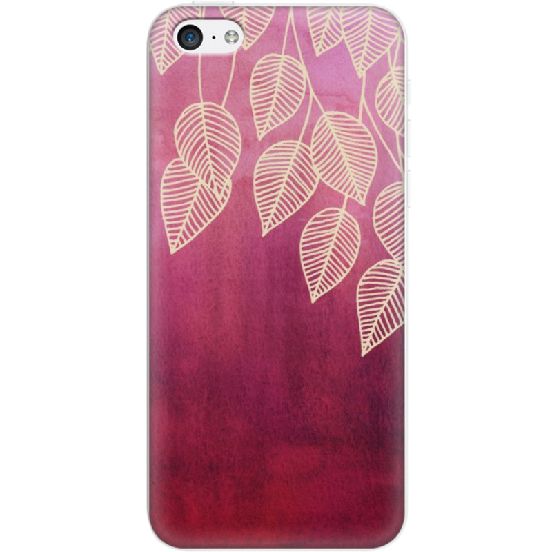 Чехол Uprint Apple iPhone 5C Gold Leaves