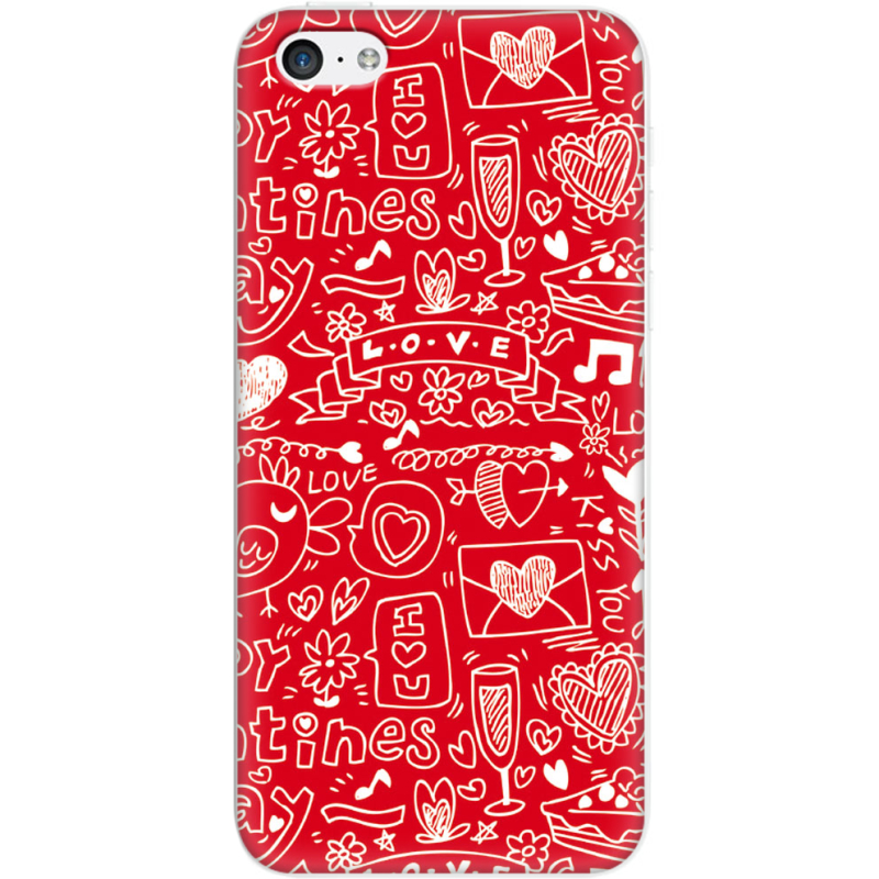 Чехол Uprint Apple iPhone 5C Happy Valentines