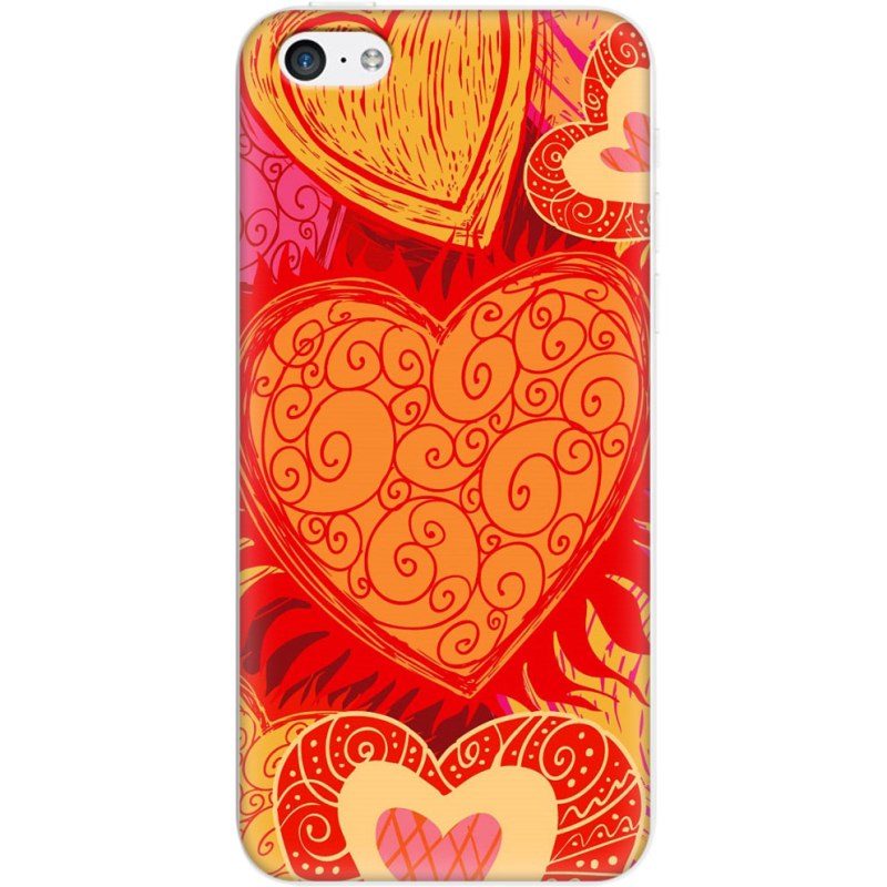 Чехол Uprint Apple iPhone 5C Warm Hearts