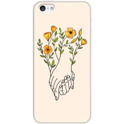 Чехол Uprint Apple iPhone 5C Flower Hands