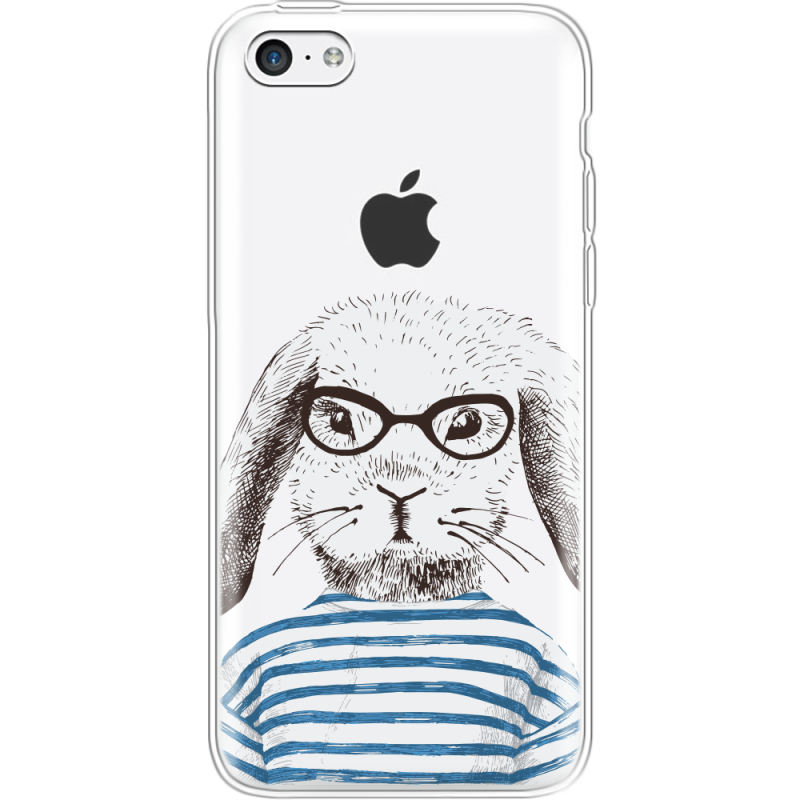 Прозрачный чехол Uprint Apple iPhone 5С MR. Rabbit