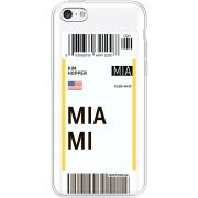 Прозрачный чехол Uprint Apple iPhone 5С Ticket Miami