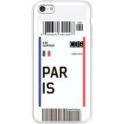 Прозрачный чехол Uprint Apple iPhone 5С Ticket Paris