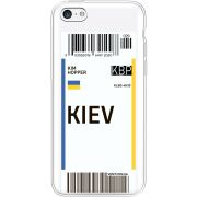 Прозрачный чехол Uprint Apple iPhone 5С Ticket Kiev