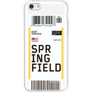 Прозрачный чехол Uprint Apple iPhone 5С Ticket Springfield