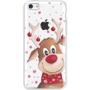 Прозрачный чехол Uprint Apple iPhone 5С Winter Deer