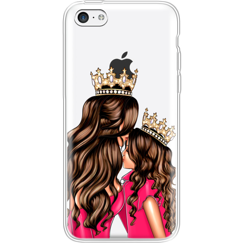 Прозрачный чехол Uprint Apple iPhone 5С Queen and Princess