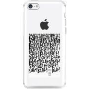 Прозрачный чехол Uprint Apple iPhone 5С Blah Blah
