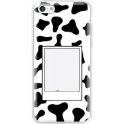 Прозрачный чехол Uprint Apple iPhone 5С Cow