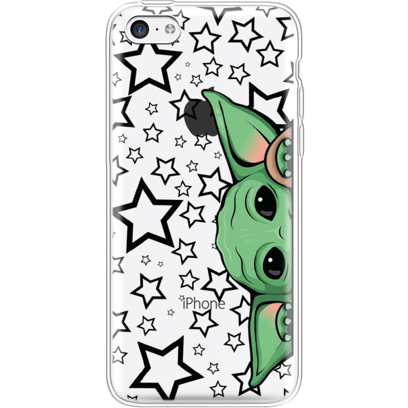 Прозрачный чехол Uprint Apple iPhone 5С Baby Yoda