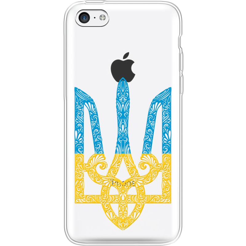 Прозрачный чехол Uprint Apple iPhone 5С Gold Trident