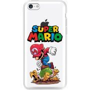 Прозрачный чехол Uprint Apple iPhone 5С Super Mario