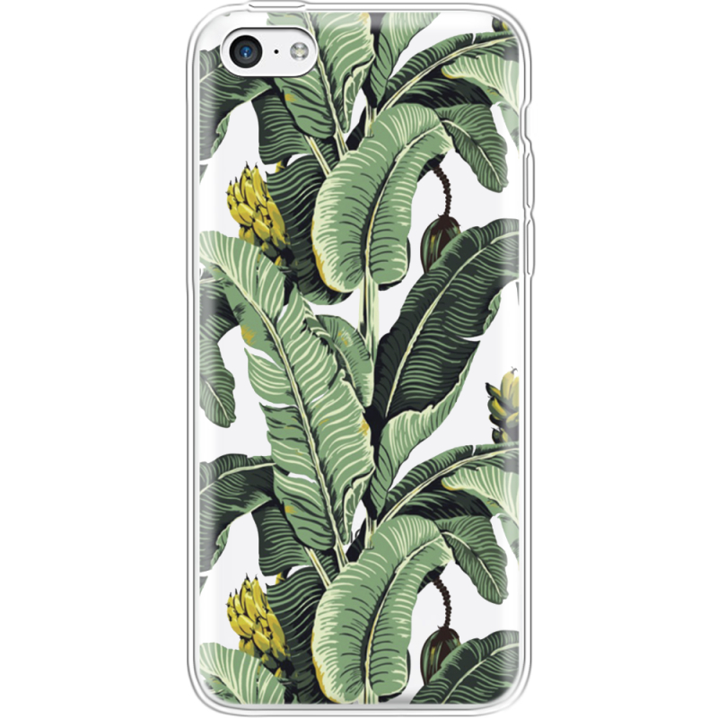 Прозрачный чехол Uprint Apple iPhone 5С Banana Leaves