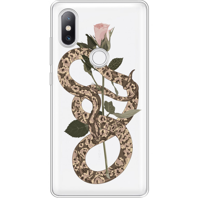 Прозрачный чехол Uprint Xiaomi Mi Mix 2s Glamor Snake
