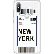 Прозрачный чехол Uprint Xiaomi Mi Mix 2s Ticket New York