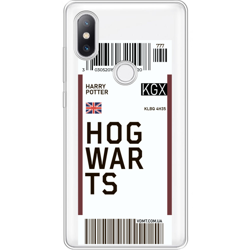 Прозрачный чехол Uprint Xiaomi Mi Mix 2s Ticket Hogwarts